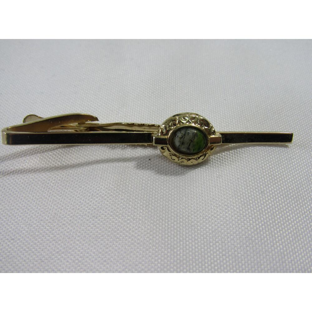 Hickok Gold Tone Gem Hair Clip‎ 3" Boho Cottagecore Vintage Minimalist Timeless
